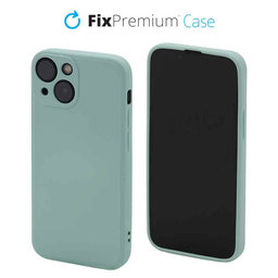 FixPremium - Silikonska maska za iPhone 13 mini, svijetlo cijan