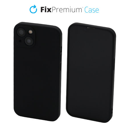 FixPremium - Silikonska maska za iPhone 13, crna