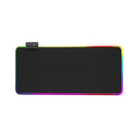 FixPremium - Podloga za miš i tipkovnicu s RGB-om, 90x40cm, crna
