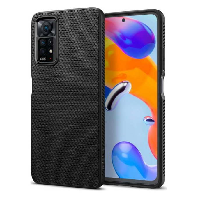 Spigen - Liquid Air ovitek za Xiaomi Redmi Note 11 Pro in 11 Pro 5G, črn