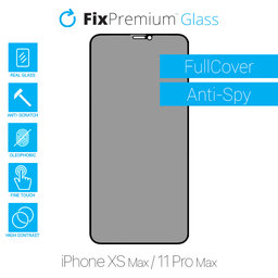 FixPremium Privacy Anti-Spy Glass - Kaljeno staklo za iPhone XS Max & 11 Pro Max