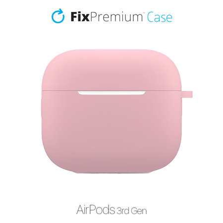 FixPremium - Silikonska maska za AirPods 3, roza
