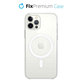 FixPremium - Silikonska maska s MagSafeom za iPhone 12 i 12 Pro, prozirna