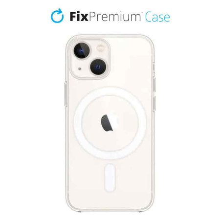 FixPremium - Silikonska maska sa MagSafe za iPhone 13 mini, prozirna