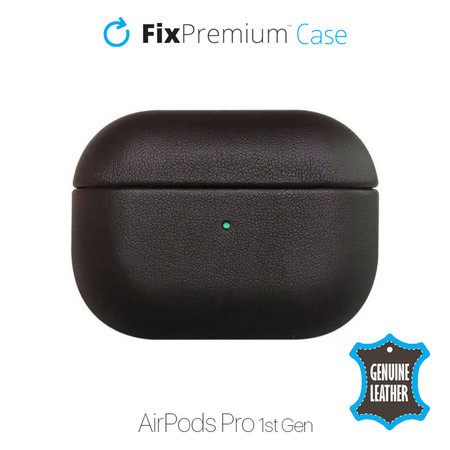 FixPremium - Kožna torbica za AirPods Pro, crna