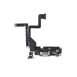 Apple iPhone 14 Pro - Konektor za punjenje + savitljivi kabel (srebrni)