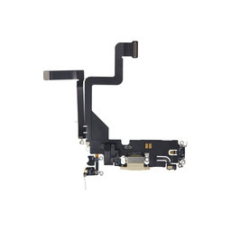 Apple iPhone 14 Pro - Konektor za punjenje + savitljivi kabel (zlato)