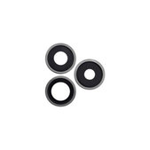 Apple iPhone 14 Pro, 14 Pro Max - Leća stražnje kamere s okvirom (Space Black) - 3 kom