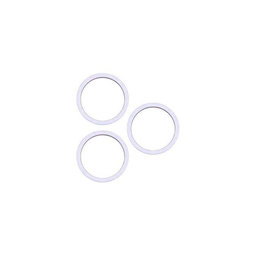 Apple iPhone 14 Pro, 14 Pro Max - Okvir stražnje leće kamere (deep purple) - 3 kom