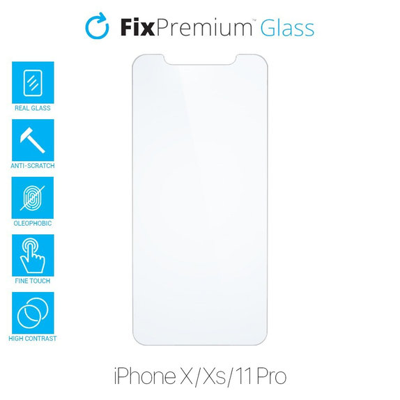 FixPremium Glass - Kaljeno staklo za iPhone X, XS i 11 Pro