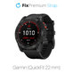 FixPremium - Silikonska narukvica za Garmin (QuickFit 22mm), crna