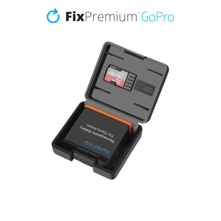 FixPremium - Torbica za GoPro Hero 10 Battery & Memory Card, crna