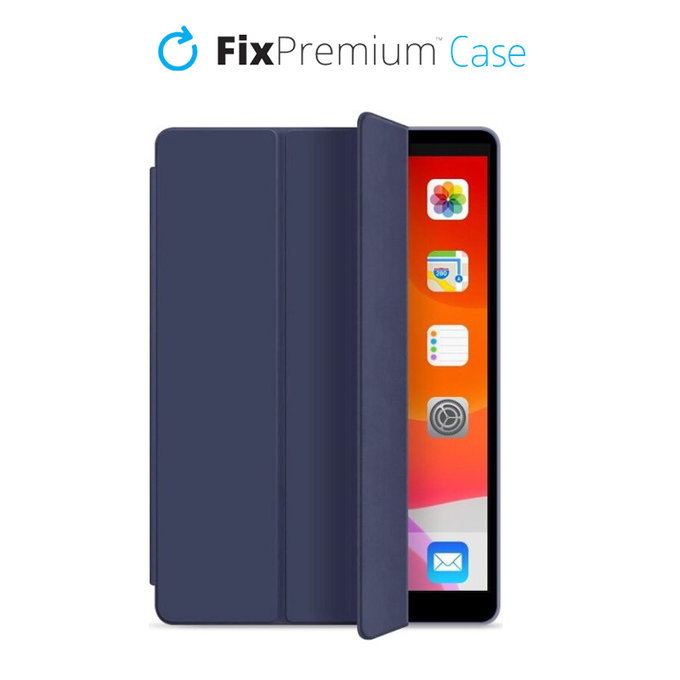 FixPremium - Silikonska preklopna torbica za iPad 10.2 (7., 8., 9. generacija), plava