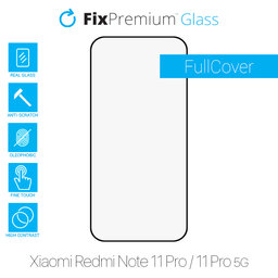 FixPremium FullCover Glass - Kaljeno staklo za Xiaomi Redmi Note 11 Pro & 11 Pro 5G, crno