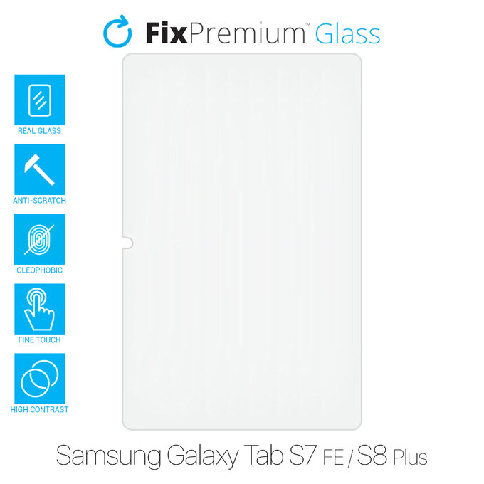 FixPremium Glass - Kaljeno staklo za Samsung Galaxy Tab S7 FE & S8 Plus