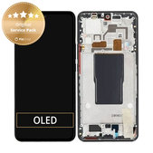 Xiaomi 12T Pro 22081212UG - LCD zaslon + zaslon osjetljiv na dodir + okvir (crni) - 560003L12U00 Originalni servisni paket