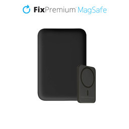 FixPremium - MagSafe PowerBank 5000 mAh, crna