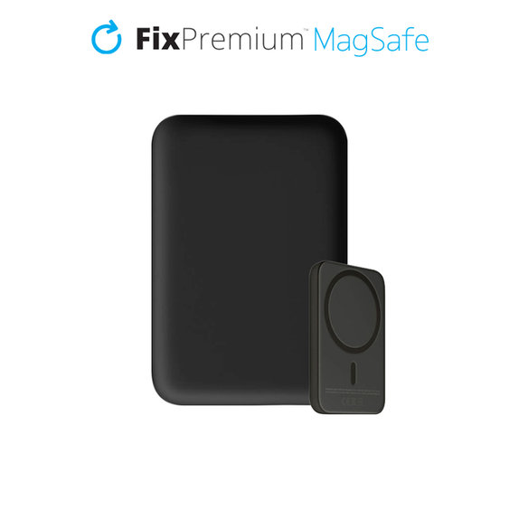 FixPremium - MagSafe PowerBank 5000mAh, crna