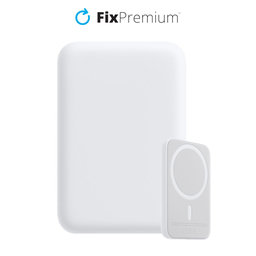 FixPremium - MagSafe PowerBank 5000 mAh, bijela