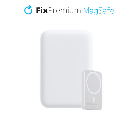 FixPremium - MagSafe PowerBank 5000mAh, bijela
