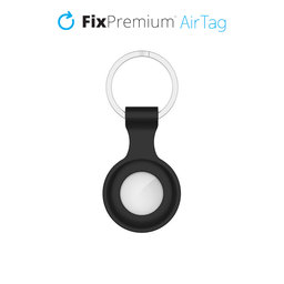 FixPremium - Silikonski privjesak za AirTag, crni