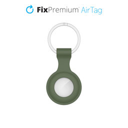 FixPremium - Silikonski privjesak za AirTag, tamno zelene boje