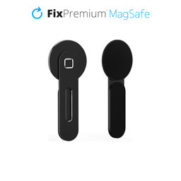 FixPremium - MagSafe držač za iPhone za prijenosno računalo, crni