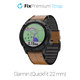 FixPremium - Kožna narukvica za Garmin (QuickFit 22mm), svijetlo smeđa