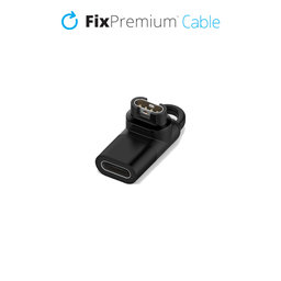 FixPremium - Redukcija USB-C za Garmin priključak za sat, crna