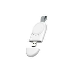 FixPremium - Prijenosni USB punjač za Apple Watch, bijeli