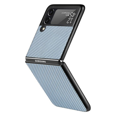 FixPremium - Maska Carbon za Samsung Galaxy Z Flip 3, plava