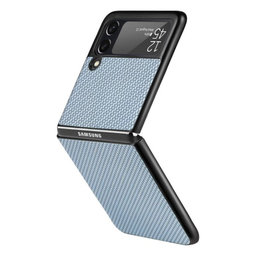 FixPremium - Maska Carbon za Samsung Galaxy Z Flip 4, plava