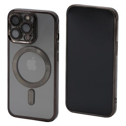FixPremium - Ovitek Crystal z MagSafe za iPhone 13 Pro, črn