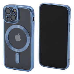 FixPremium - Maska Crystal s MagSafe za iPhone 13 mini, plava