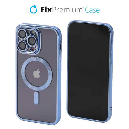 FixPremium - Maska Crystal s MagSafe za iPhone 13 Pro Max, plava