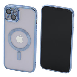 FixPremium - Maska Crystal s MagSafe za iPhone 14 Plus, plava