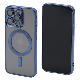 FixPremium - Maska Crystal s MagSafe za iPhone 14 Pro, plava