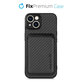 FixPremium - Maska Carbon s MagSafe Wallet za iPhone 13 mini, crna