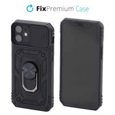 FixPremium - Maska CamShield za iPhone 12 mini, crna