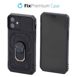 FixPremium - Maska CamShield za iPhone 12 mini, crna