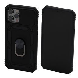 FixPremium - Maska CamShield za iPhone 12 Pro Max, crna