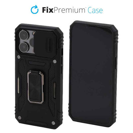 FixPremium - Maska CamShield za iPhone 13 Pro, crna