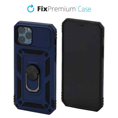 FixPremium - Maska CamShield za iPhone 12 & 12 Pro, plava