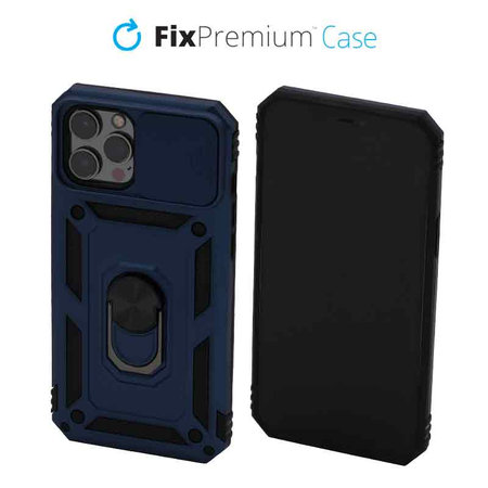 FixPremium - Maska CamShield za iPhone 12 Pro Max, plava