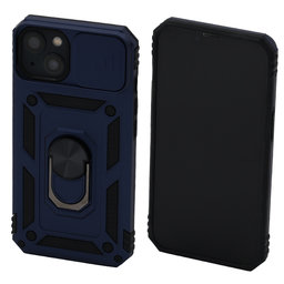 FixPremium - Maska CamShield za iPhone 13 & 14, plava