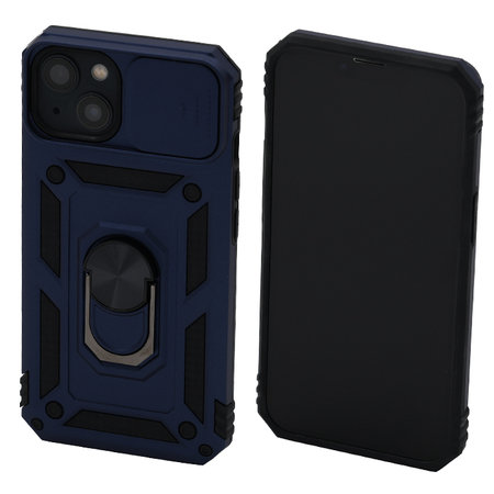 FixPremium - Maska CamShield za iPhone 13 & 14, plava