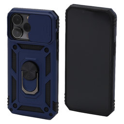 FixPremium - Maska CamShield za iPhone 13 Pro, plava