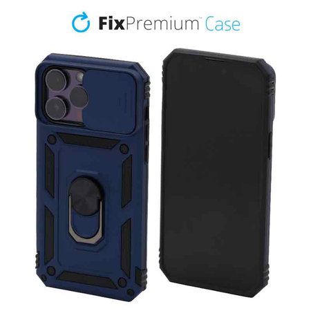 FixPremium - Maska CamShield za iPhone 13 Pro Max, plava
