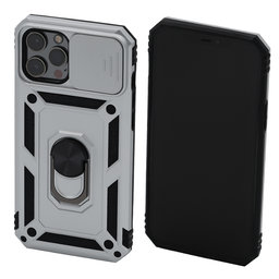 FixPremium - Maska CamShield za iPhone 12 Pro Max, bijela