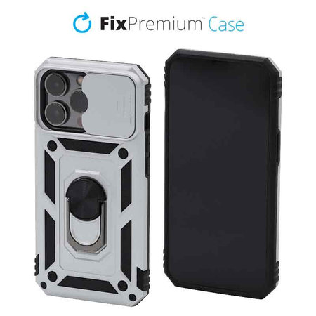 FixPremium - Maska CamShield za iPhone 13 Pro, bijela